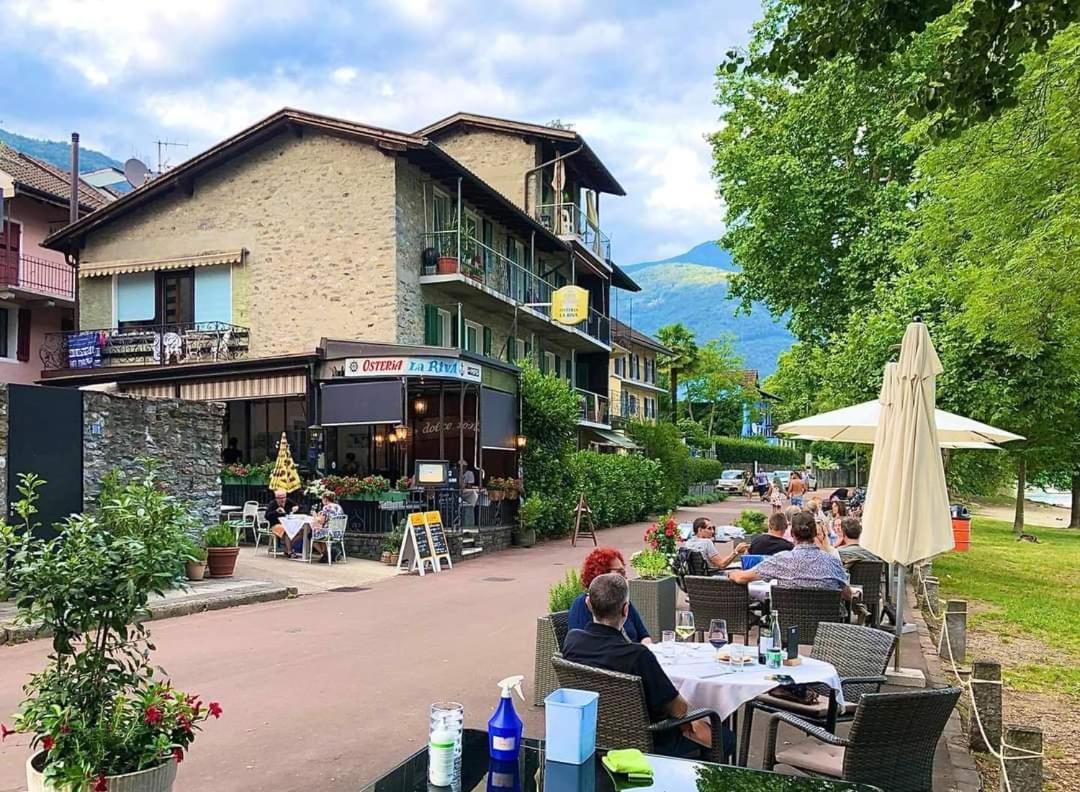 Osteria La Riva Minusio Exterior foto